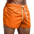 thumbnail image 1 of Razzly Men's Casual Shorts For Everyday Wear Straight Cut Lightweight And Comfortable Design For Spring Summer And Fall Glitter Shorts for Men Basketball 4 1 Fuzzy Gymnastics Shorts Men(Orange,S), 1 of 5