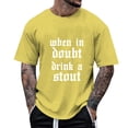 thumbnail image 1 of Razzly Men's Graphic T Shirt - Casual Short Sleeve Tee with Funny Print Lightweight and Breathable Comfortable Summer Top for Daily Wear(Yellow,XL), 1 of 6