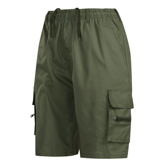 Razzly Men's Hiking Cargo Shorts Stretch Outdoor Shorts Lightweight Camping Shorts With 6 Pockets Quick Y Shorts Memory Shorts for Men Big And Tall Men Workout Clothes Warm Toe Mens Denim(Green,3XL)