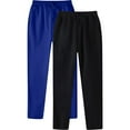 thumbnail image 1 of Razzly Men's Hop Pants Casual Solid Color Track Lace Up Workout Pants With Pocket 2 Pcs Cute Little Year Size 1 Fuzzy Foam Glitter Foam Star Chinos Pants Men Slim Fit Pants for Men Tech(Blue,XL), 1 of 3