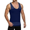 thumbnail image 1 of Razzly Men's Shapewear Compression Shirt Body Vest Workout Tank Tops for Optimal Fit and Comfort(Navy,XL), 1 of 4