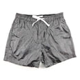 thumbnail image 1 of Razzly Men's Shiny Metallic Baggy Beach Pants Drawstring Casual Sweatpants Super Shorts Sweatpants Shorts Mens Medium Running Shorts Men Compression Shorts Half Pants for Men Basketball(Silver,2XL), 1 of 8