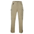 thumbnail image 1 of Razzly Men's Stretch Casual Pants Slim Fit Outdoor Workwear Trousers Durable Softshell Jogger Pants For Hiking Travel Everyday Wear Comfortable Lightweight Breathable Elastic Waistband(Khaki,XXL), 1 of 6