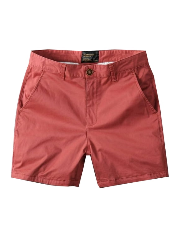 Men's Summer Casual Slim Fit Cargo Shorts Stretchy Beach Shorts Boy Regular Fit Work Pants Heavy Weight Pants Men Slim Fit Cargo Pants for Men Men Cargo Pants Slim Fit Mens Sweatpants(Red,36)