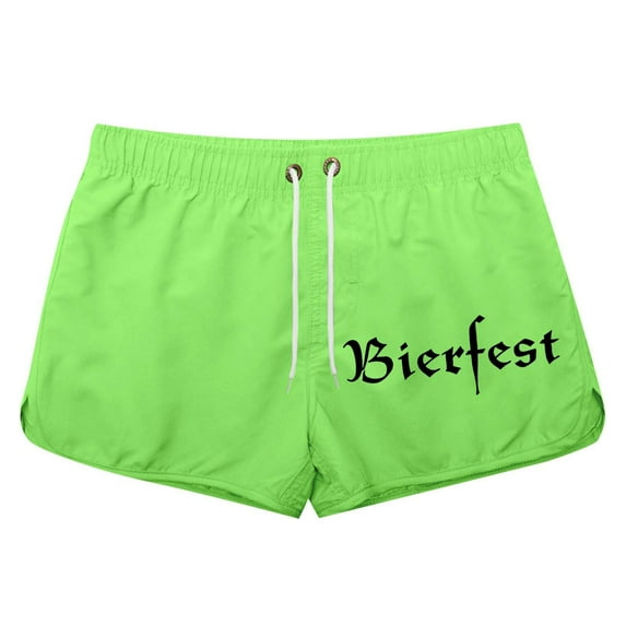 Razzly Men's Swim Board Shorts Beach Shorts With Sports Print Casual 3 Inch Trunks For Swimming Surfing Mens Board Shorts Stretch Men Swimsuits Trunks Swim Trunks Long Mens Swimsuit(Light Green,3XL)