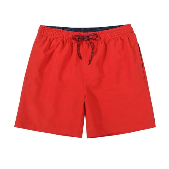 Razzly Men's Swim Trunks Fast Dry With Mesh Beach Shorts Bathing Suit Swimwear Swim Board Shorts Swimming Men Board Shorts with Liner Men Disposable Swim Trunks Men Shorts Men's Man Swim(Red,S)