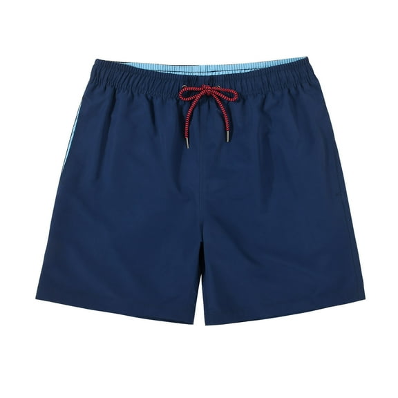 Razzly Men's Swim Trunks Fast Dry With Mesh Beach Shorts Bathing Suit Swimwear Swim Board Shorts Swimming Men Board Shorts with Liner Men Disposable Swim Trunks Men Shorts Men's Man Swim(Dark Blue,M)