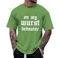 thumbnail image 1 of Razzly Men's T Shirts Funny Graphic Print Casual Short Sleeve Tee Lightweight Comfortable Summer Wear Stylish Daily Top(Green,S), 1 of 6