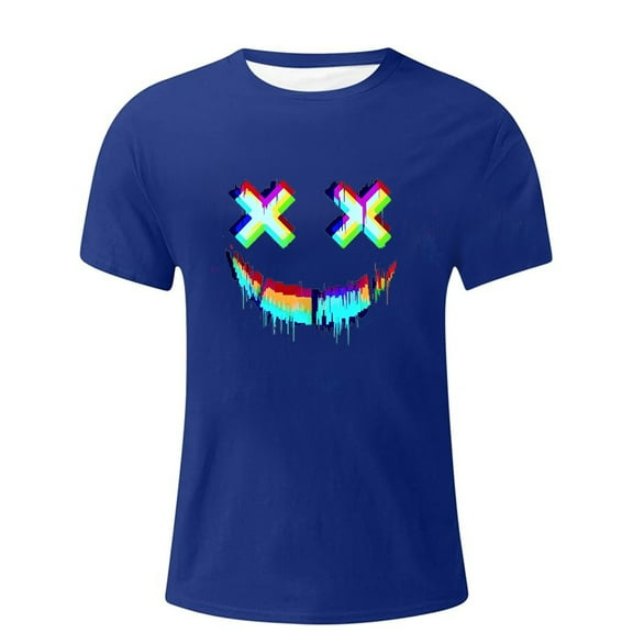 Razzly Mens Pocket T Shirts Big Man Shirts Mens Big And Tall Shirt Classic T Shirts for Men Blank T Shirt A Shirts for Men Pack Stretchy Shirts for Men Mens Shirts Tall Men's Shirt T Shirt(Blue,3XL)