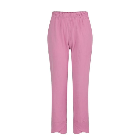 Razzly Pants Casual Home Female Stretchy Yoga Tan Linen Pants Women Women Pants Suits Casual Business Casual for Women Pants Womens Business Casual Pants Long plus Size Casual Pants for(Pink,XL)