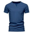 thumbnail image 1 of Razzly Shirts for Men Turtleneck Tee for Men Tall Man T Shirts for Men Shirts Bulk Mens Night Shirts for Sleeping Dark Transfer Paper for T Shirts dish Top Short Sleeves for Men Bulk T Shirts(Navy,L), 1 of 2