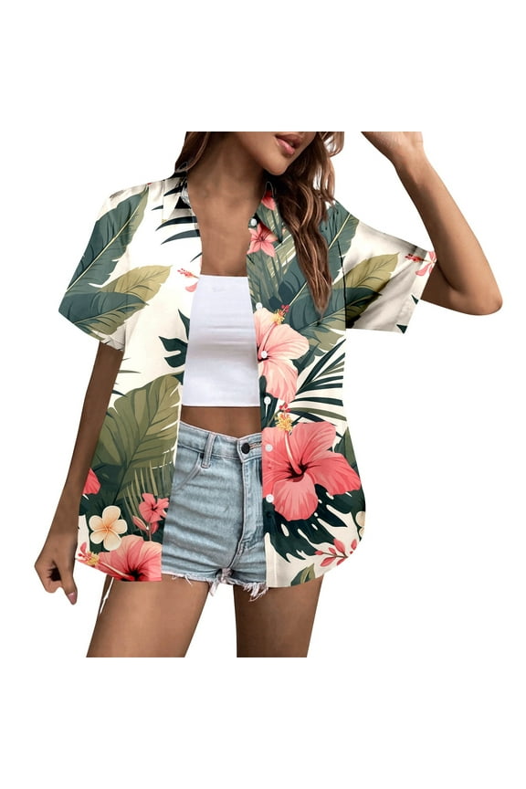 Short Sleeve Women Ladies Tops 3/4 Sleeve Long Length T Shirt Silk Shirts Button down Dress Linen Shirt Women Women's Tops Long Sleeve Running Shirts for Women Rayon Tops for Women(Green,M)