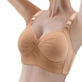 thumbnail image 1 of Razzly Sports Bras for Women Non Removable Pads Athletic Sports Bras for Women Sports Bras with Padding Padded Underwire Bras for Women Sports Bra with Padding Women Push up Bra Maximum(Khaki,90C), 1 of 5