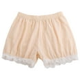 thumbnail image 1 of Razzly Teen Girl Shorts Denim Athletic Shorts for Girls 4t Workout Clothes Girls Shorts 5t Spandex Girls Shorts Knit Dance Shorts Girls Youth Workout Clothes Baby Girl Shorts 12-(Beige,13-14 Years), 1 of 4