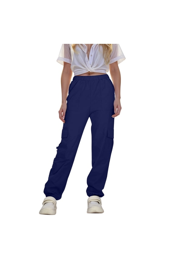 Pants Kids 8 Pants Girl Clothes Leggings Girl School New Baby Clothes Girl Pants Baby Girl Stretchy Pants Girl Pants Girl Size 14 Clothes Sweatpants Set(Navy,13-14 Years)