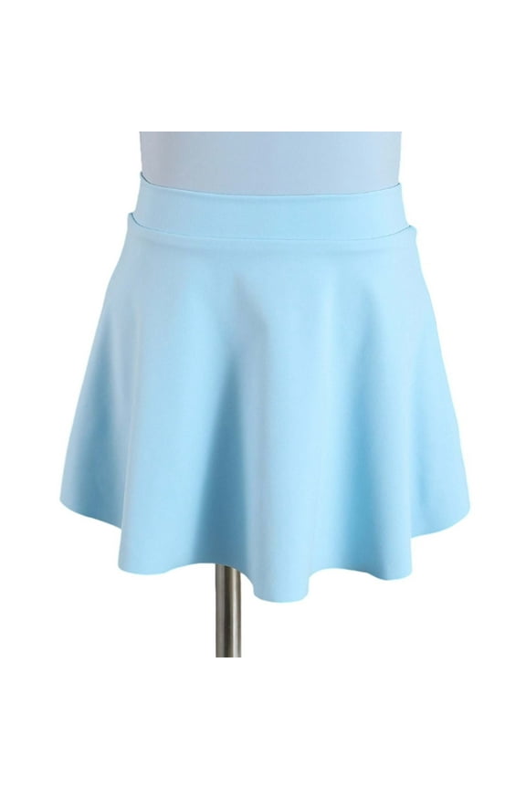 Tween Girls Skirts Flared Hem Stretchy Waist Casual Summer Skirt For Kids Comfortable Playwear Elastic Waistband Flowy Design Girls Outfit Women Skirts School Pageant Hoop(Blue,10-11 Years)