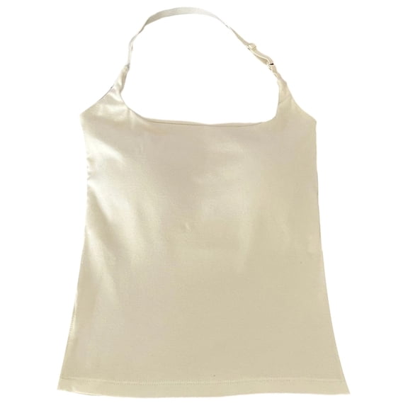 Razzly Women's Backless Camisole Built In Bra Slim Fit Strap Tank Top Daily Wear Comfortable Elegant(Beige,One Size)