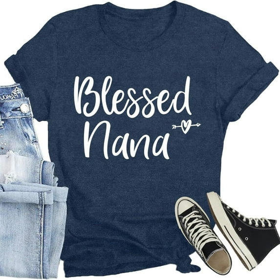 Razzly Women's Summer Print Comfortable And Fashionable Fit Colored Top Short Sleeved T Shirt Rainbow Stripe Shirt Short Sleeve Raglan Shirt Women Compression Shirt Long Sleeve Neck Shirts(Navy,2XL)