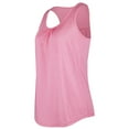 thumbnail image 1 of Razzly Women's Summer Sleeveless Fitness Tank Top Front Pleated Design Workout Running Cycling Casual Wear Camisole(Pink,S), 1 of 8