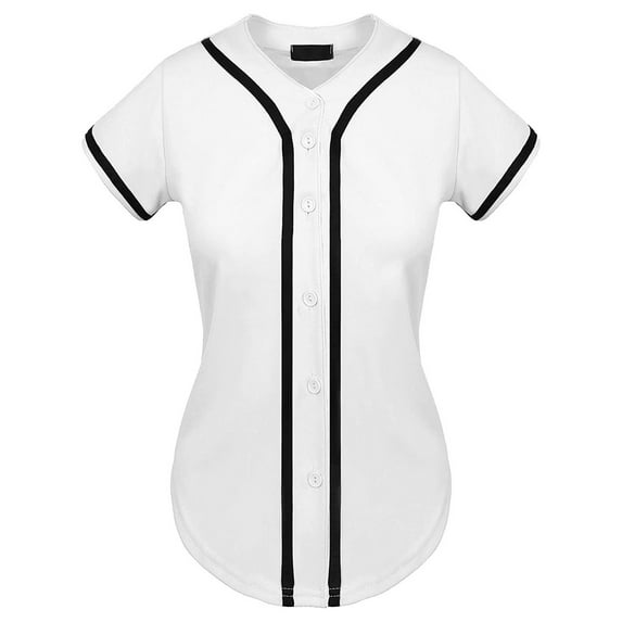 Razzly Women's T-Shirts Comfortable Summer Casual Short Sleeve Tee Baseball Shirt for Everyday Use Stylish Top for Any Occasion(White,M)