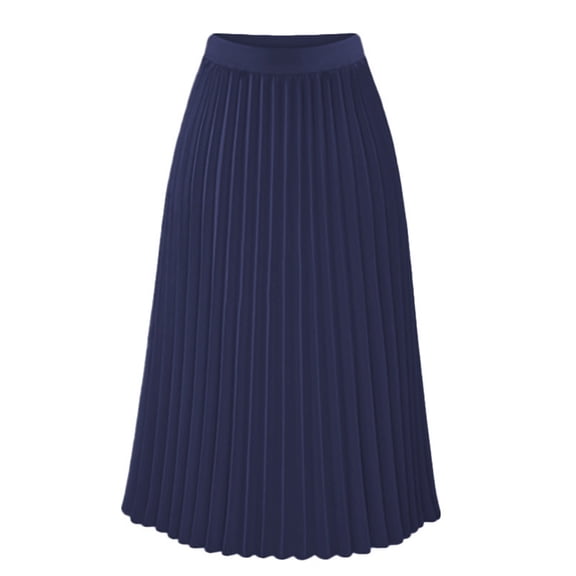 Razzly Womens Long Skirts Bathing Suit Cover up Skirt Beach Cover up Skirt Laye Skirt Pleated Midi Skirts for Women Poodle Skirt for Girls Shorts to Wear under Skirts Women's Skirts Embroide(Blue,M)