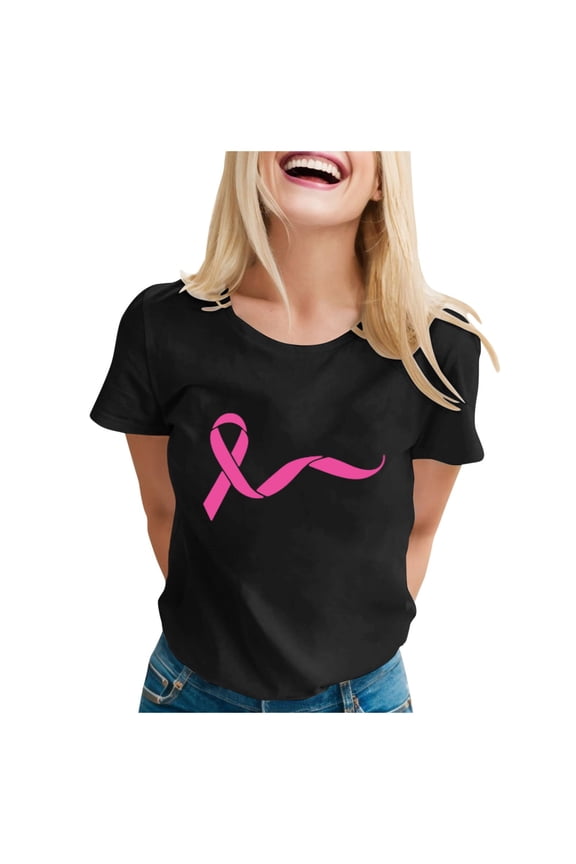 Womens Printed Short Sleeve O Neck T Shirt Top Blouse Workout Shirt Technical Shirts Women Women Shirt Womens Workout Tops Loose Fit T Neck Tops for Women Weightlifting Long Sleeve(Black,S)