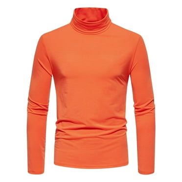 RbCulf Lightning Deals Mens Slim Fit Turtleneck T Shirts Long Sleeve Pullovers Casual Lightweight Basic Shirts Sweaters Fall Winter Clothing