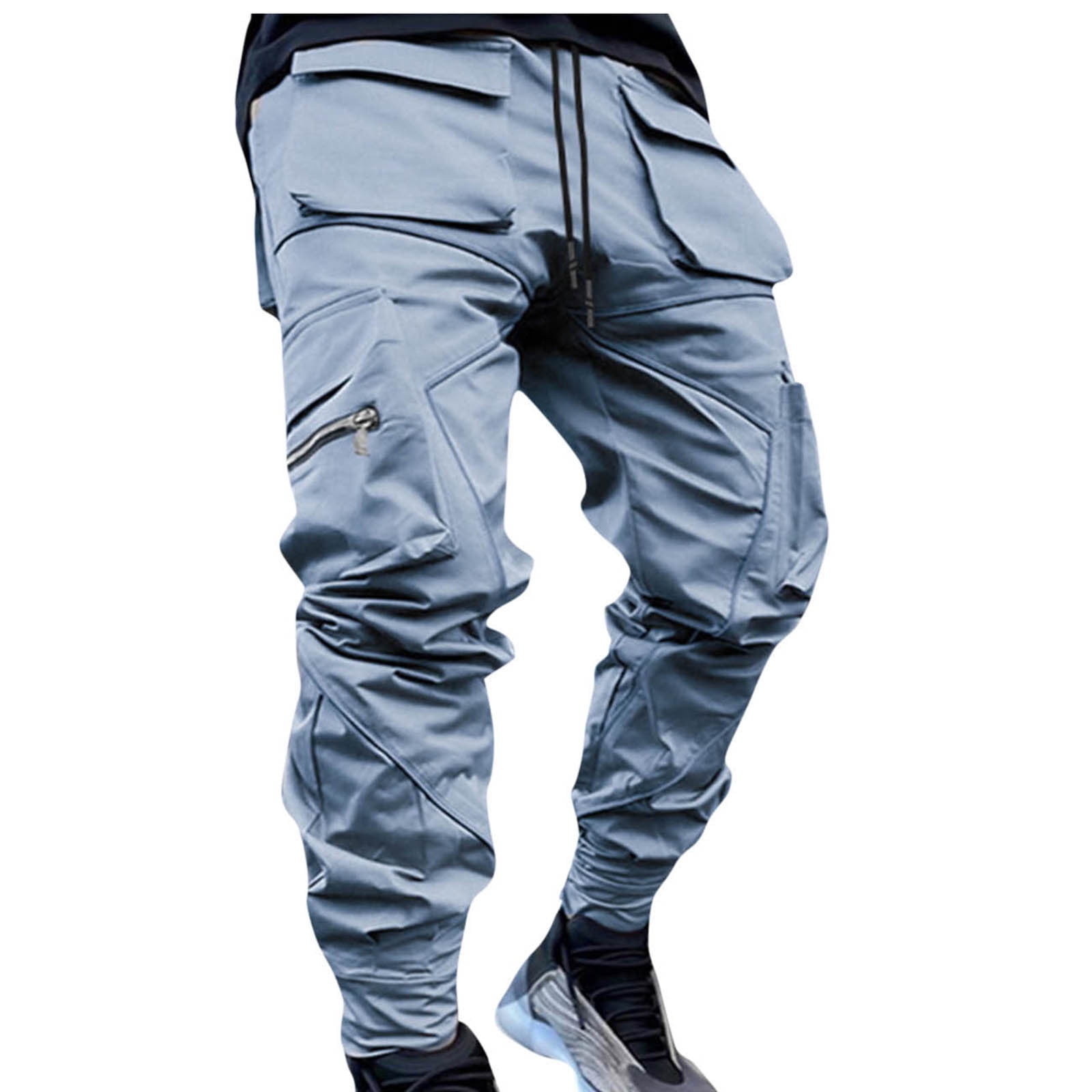 RbCulf Men's Fashion Cargo Pants Reflective Punk Jogger RbCulf Men's Fashion Cargo Pants Reflective Punk Jogger