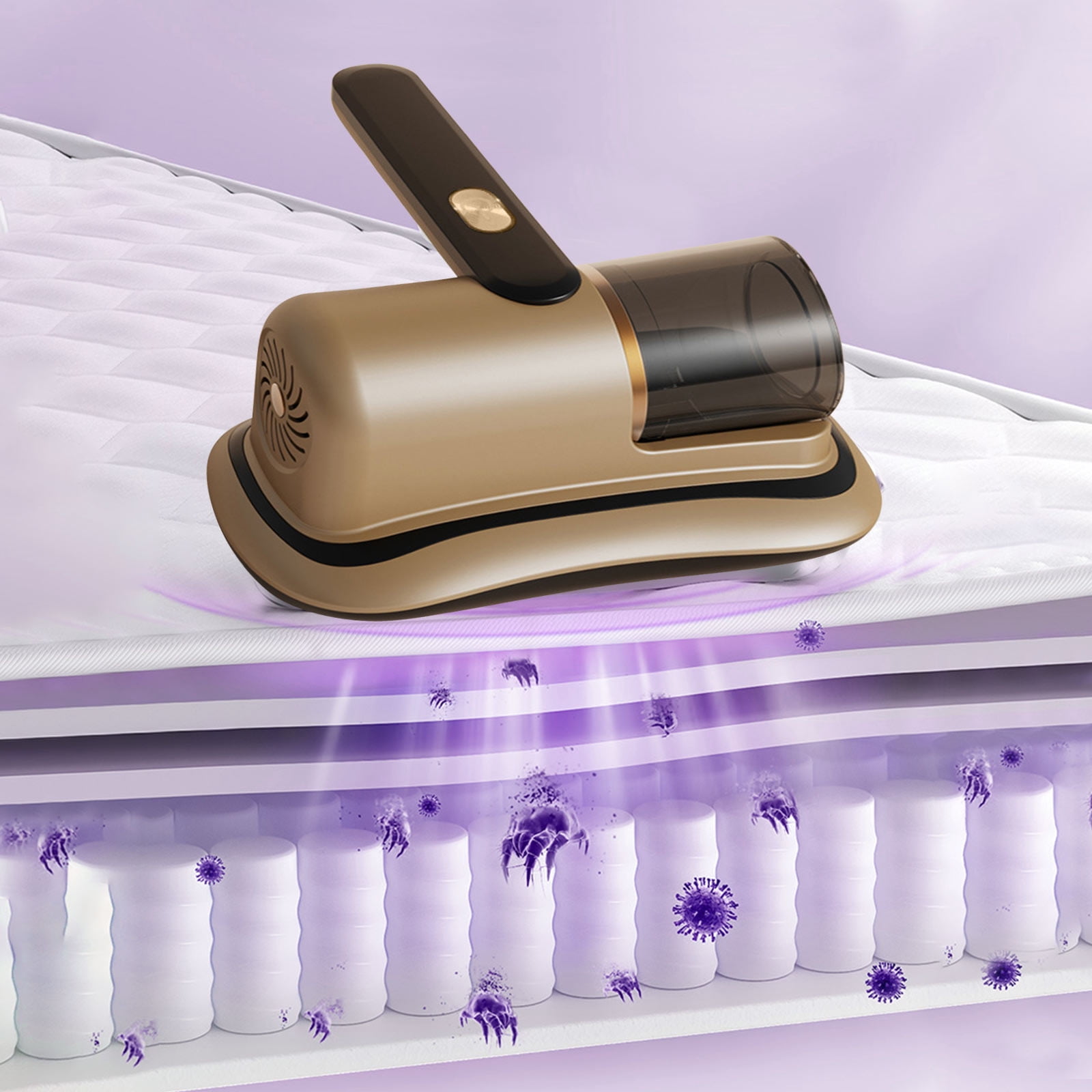 Rbaofujie Bed Vacuum Cleaner Cordless, UV Mattress Vacuum Cleaner