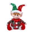 thumbnail image 1 of Rbaofujie Christmas Christmas Sitting Rudolph Sequin Hat Doll Decor Christmas Village SetsRed, 1 of 7