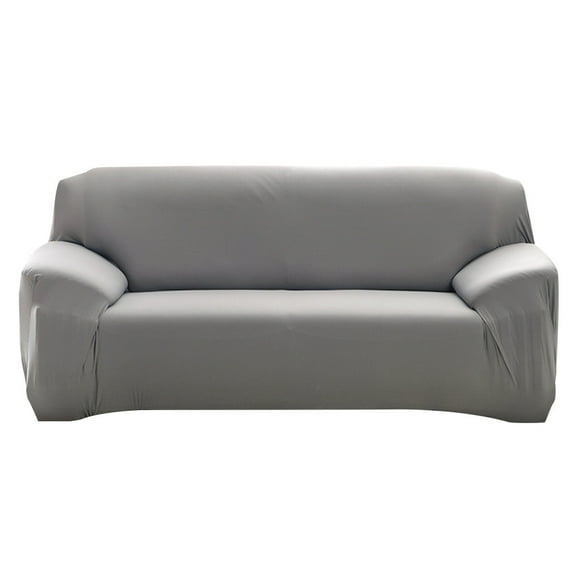 Rbaofujie Couch Slipcover 3-seater Sofa Couch Slipcover Stretch Covers Elastic Fabric Settee Protector Fit Sofa Slipcovers Gray