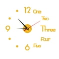 thumbnail image 1 of Rbaofujie Decorations for Living Room Large Wall Clock Watch DIY Sticker Wall Clocks Pared Home Decoration Special Living Room Home Decoration Office Shop Art Decor Wall Clock for Bedroom Gold, 1 of 7