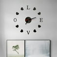 thumbnail image 1 of Rbaofujie Decorations for Living Room DIY Wall Clock Mirror Sticker Home Office Decor Clock Wall Clock for Bedroom Gold, 1 of 4