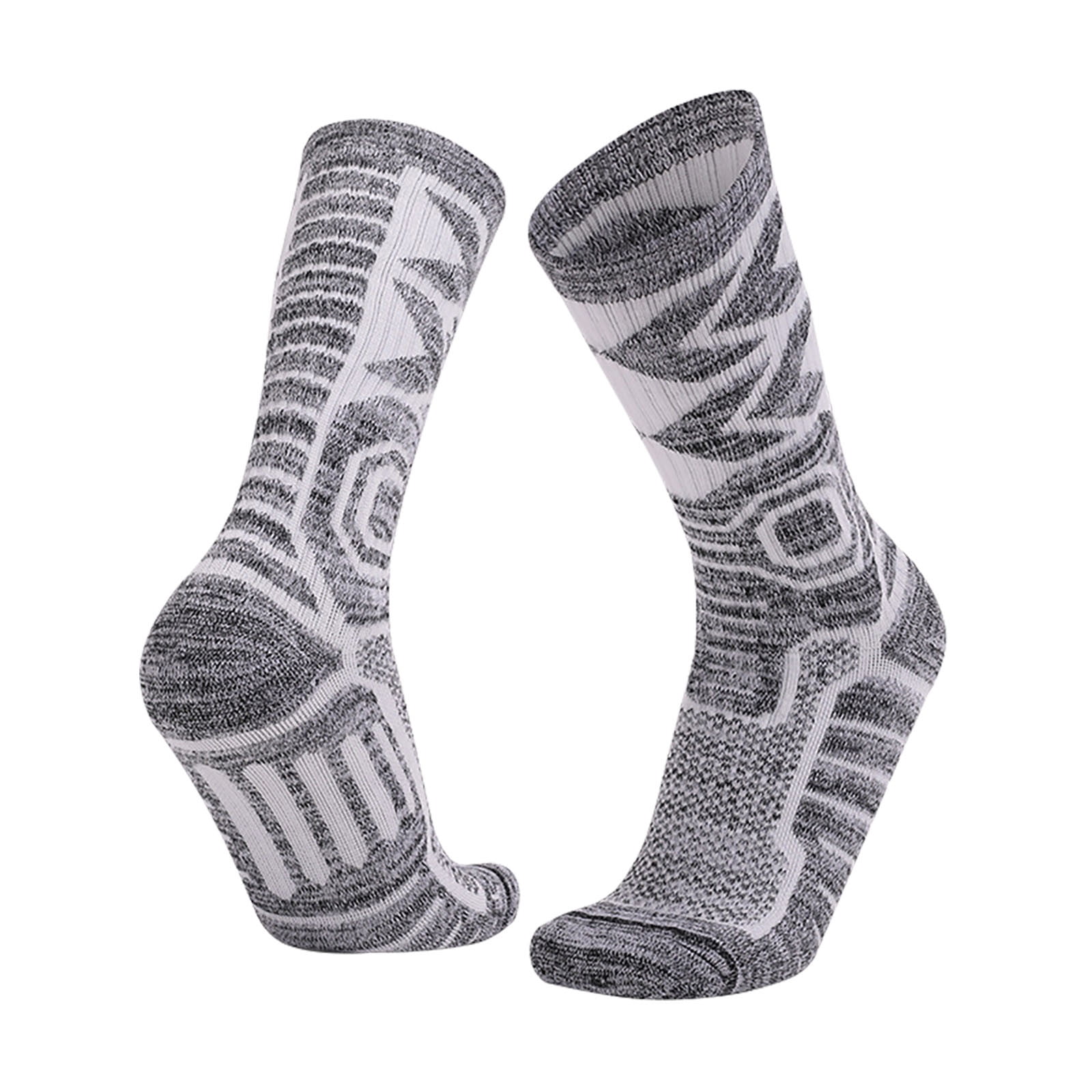 Rbaofujie Fashion Socks Men And Women Winter Ski Socks Warm Thermal Socks For Cold Weather White