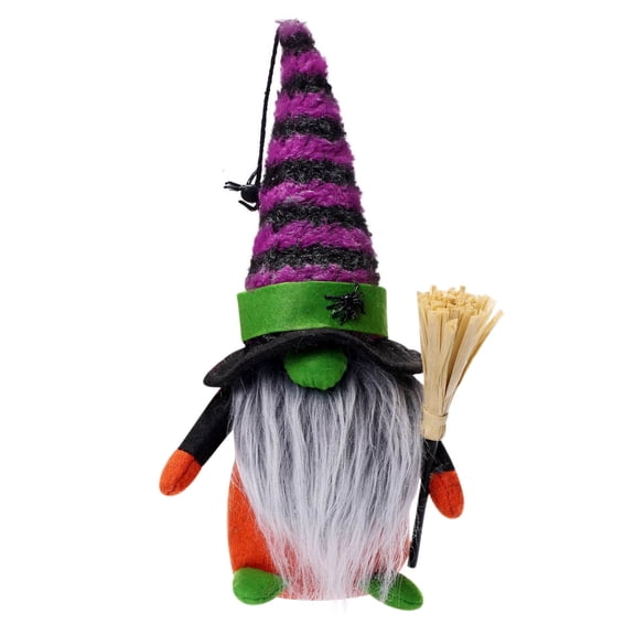 Rbaofujie Halloween Decor Halloween Faceless Man Doll Dwarf Spider Green Christmas Goblin Doll Ornaments Decorations for Living Room Multicolor