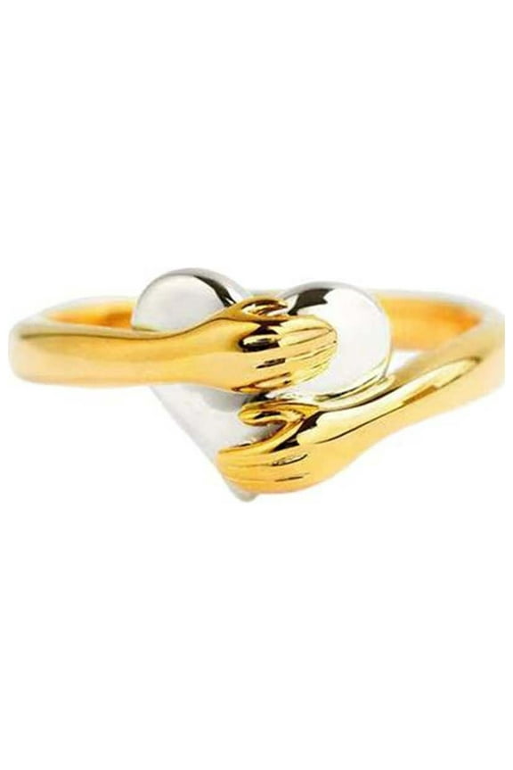 Life Tool Feel My Heart Ring,Women Fashion Peach Heart Ring Valentine's Day Gift Birthday Gift For Her Ring Pro Gold