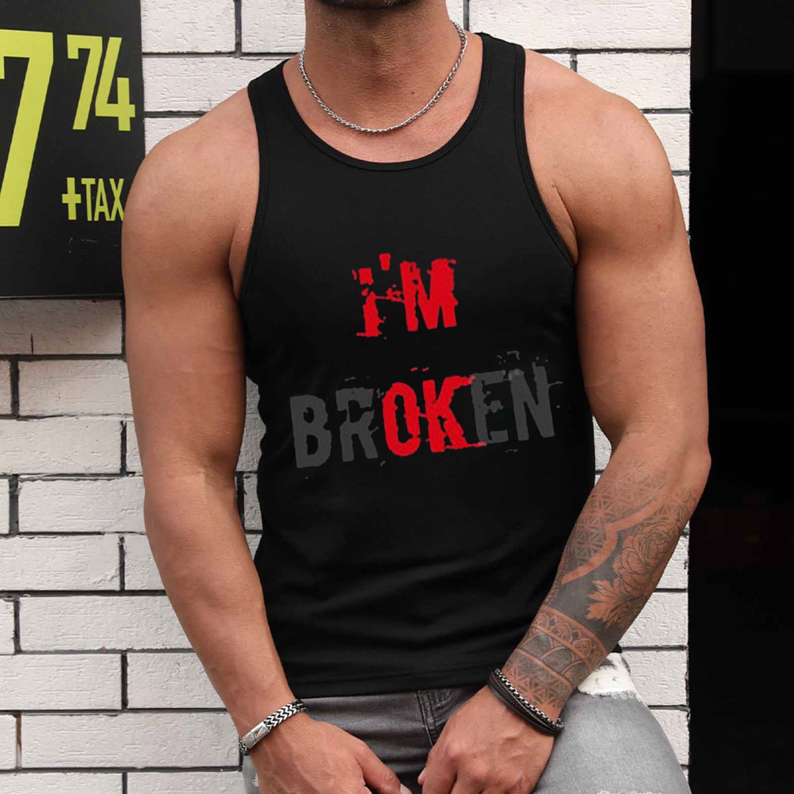 Funny tank tops for men online