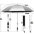 thumbnail image 1 of Rbaofujie New Portable Camping Beach Chair Sun Umbrella Detachable Folding Chair Fixture Umbrella Fishing ChairSun Umbrella, 1 of 1