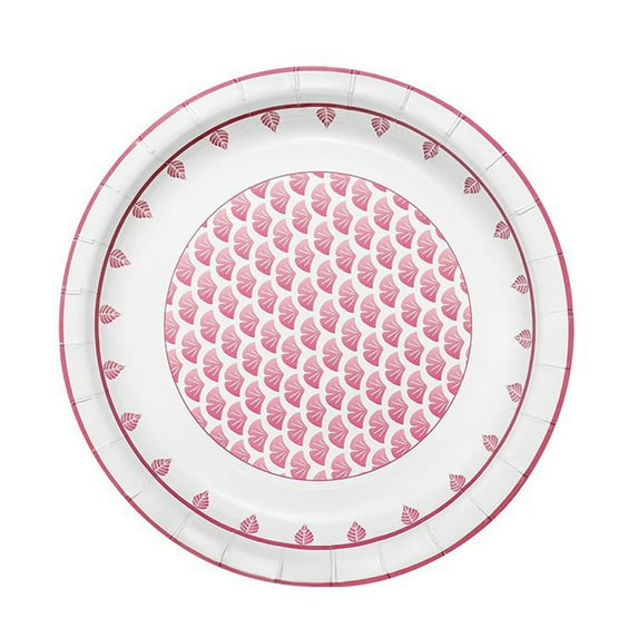 Rbaofujie Office Supplies Disposable Paper Plates For Dinner Waterproofs And Oil-proof Environmentally Friendly Paper Plates Thickened Round Tableware Paper Plates Fruit PlatesBlue