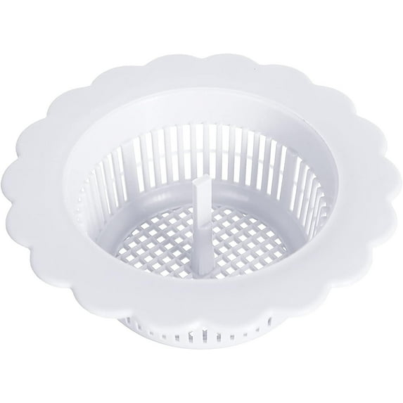 Rbaofujie Outdoor Kitchen Sink Kitchen Flower Shaped Sink Floor Bleed Drainage Basket Scattered Filter Bathroom Sewer Outlet Hair Colored Floor Bleed Oppose Clogging And Odor Prevention White