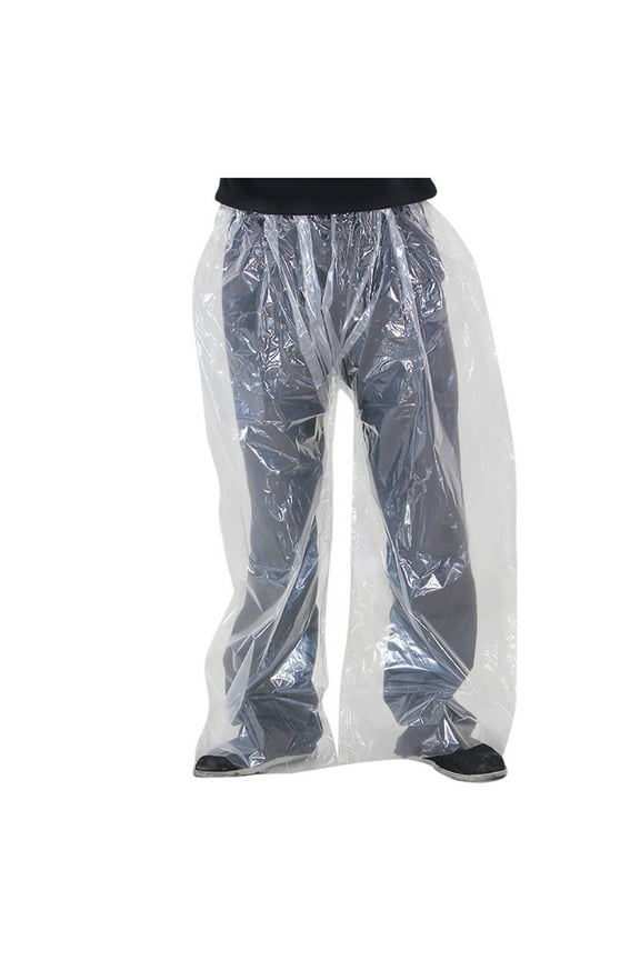 Protective Unsex Disposable Raincoat Pants Saliva Cover Prevents Splashing Body