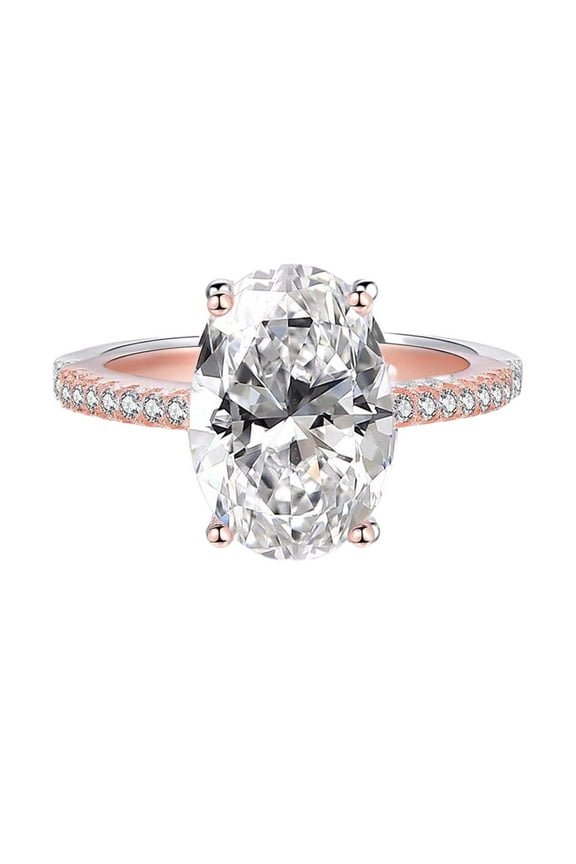 Purity Ring Classic Oval Cut Engagement Ring Aura Ring Gold