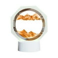thumbnail image 1 of Rbaofujie Room Decorations Moving Sand Art, 6.69in 360° Rotating Hourglass Decoration, Art Sand Art Liquid Motion Living Room Bedroom Table Lamp Decoration（10ml） Pride Decorations Yellow, 1 of 7