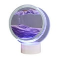 thumbnail image 1 of Rbaofujie Room Decorations USB Streaming Sand Painting Night, Three-Dimensional Painting, Decorative Home Gifts Bedside Ambient Sand Painting LED Table Lamp(5ML) Pride Decorations Purple, 1 of 7