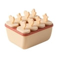thumbnail image 1 of Rbaofujie Silicone Ice Mold Creative Large Capacity 8 Popsicles Baby Popsicle Making Tool Reusable Popsicle Making Tool Popsicle Mold Beige, 1 of 5