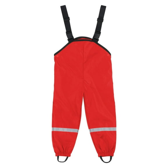 Rbaofujie Sports & Outdoors Unisex Children's Rain Dungarees Windproof and Waterproof Mud Trousers Red