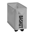 thumbnail image 1 of Rbaofujie Storage Baskets Collapsibles Laundry Hamper With Wheels Water Proof Rolling Clothes Hamper Basket Bin For Dirty Clothes Storage Folding Laundry Basket Gray, 1 of 6