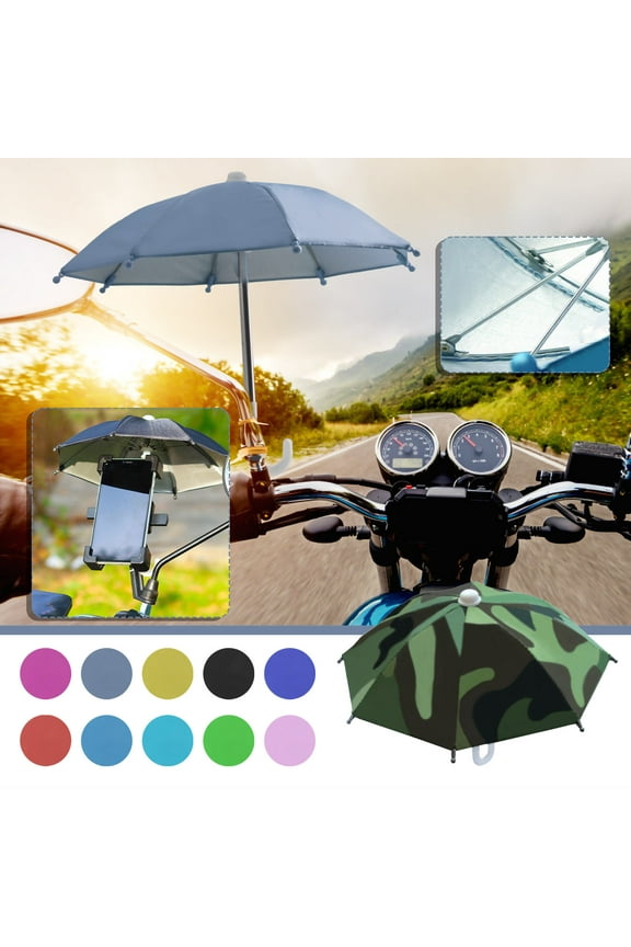 Sun Shade Umbrella for Mobile Phone Bicycle Umbrella Portable