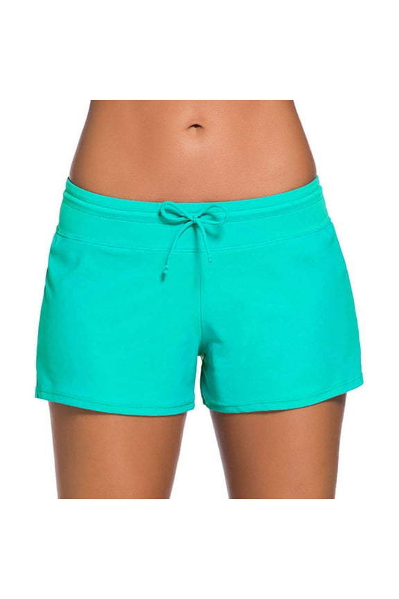 Rbaofujie Swim Shorts for Women - Sports Bottom Shorts with Side Split Waistband for Surfing Sail Summer Beach SwimwearDark Blue L Women's Underpants