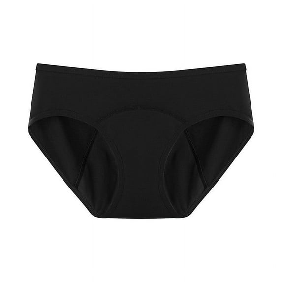 Rbaofujie Teen Girls Period Underwear Menstrual Period Panties Leak-Proof Organic Cotton Protective BriefsBlack 3XL Womens Briefs